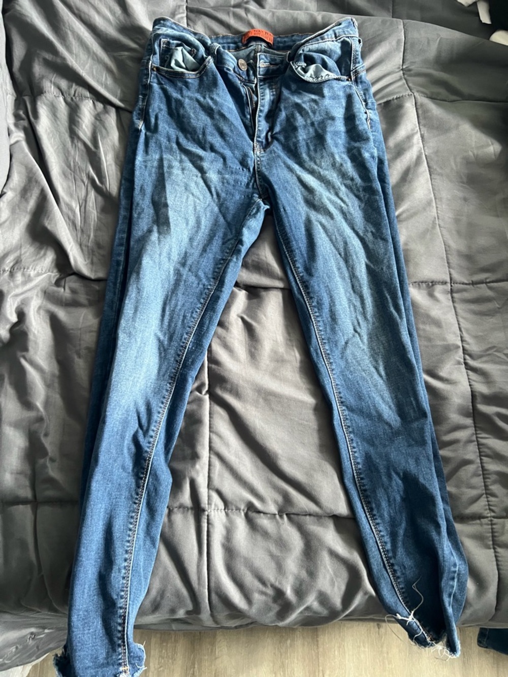 Wax Jean Women’s Skinny Jeans in Medium Blue Wash